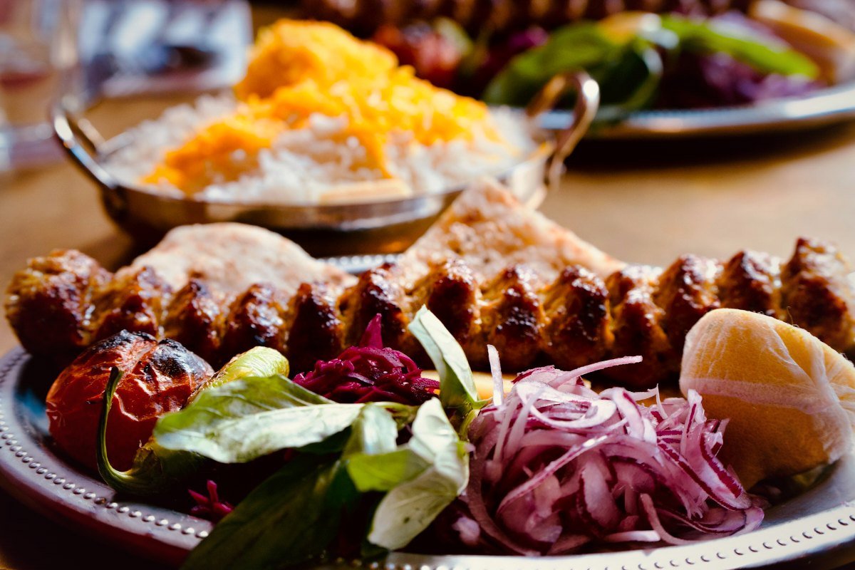 Pulao and seekh kabab platter from a restaurant local SEO case study