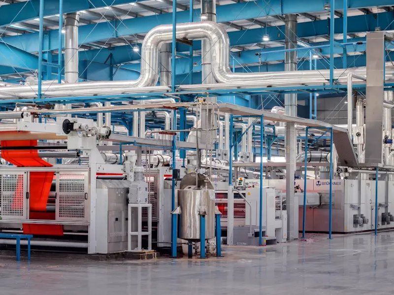 Textile factory floor representing B2B SEO for manufacturers in Karachi