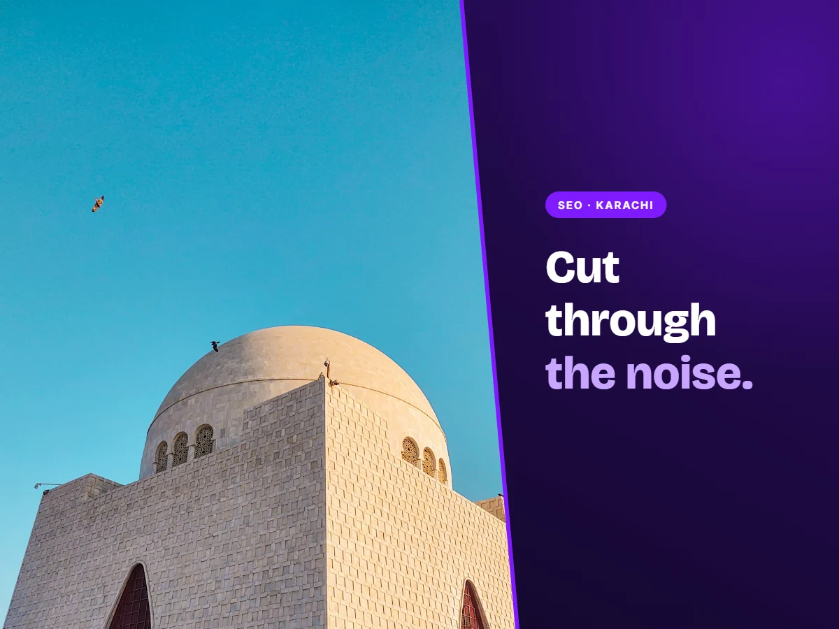 Mazar-e-Quaid in Karachi, representing SEO services for Karachi businesses