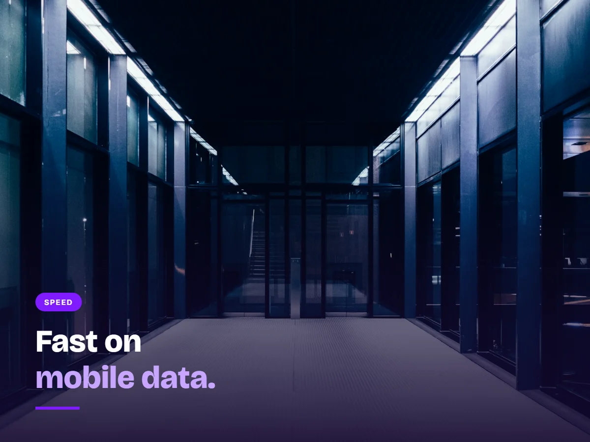 Server room corridor representing hosting and website speed for mobile users in Pakistan